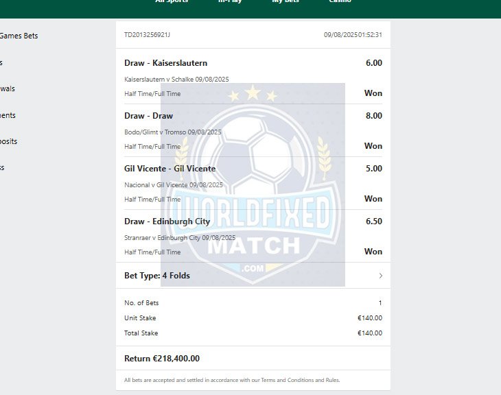 Correct Fixed Matches